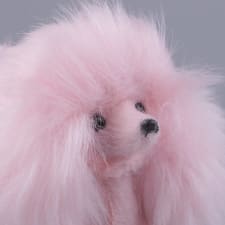 Patrón De Superficie De Felpa Suave 2x Poodle Pink Patrón De Superficie De Felpa Suave 2x Poodle Pink